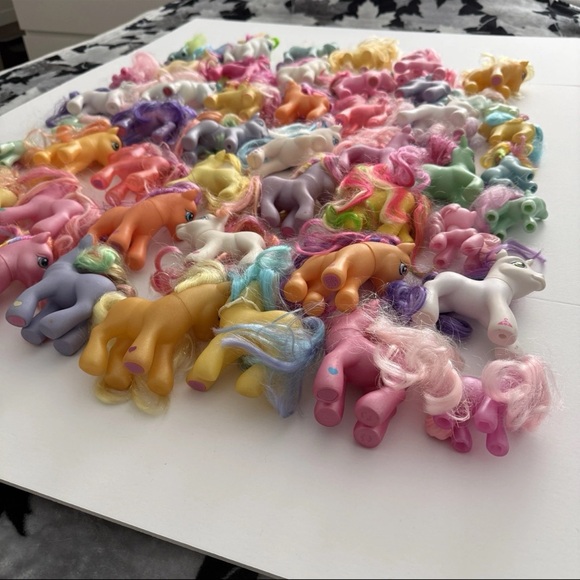 Vintage MLP My Little Pony Huge Toy Lot 49 Ponies Figures Minis G3 Mix Gen RARE! - Picture 15 of 16